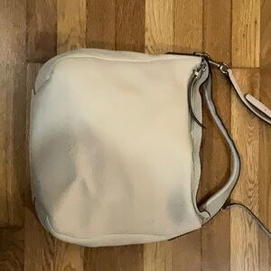 Cream leather Coach bag